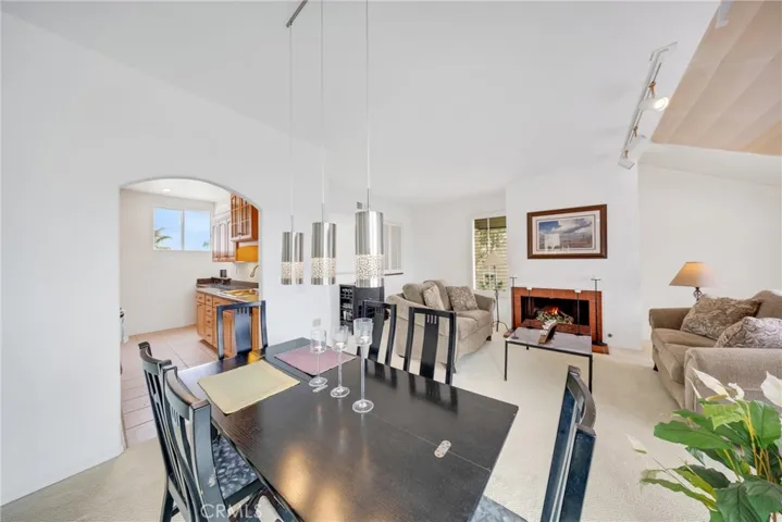 Dining room is open to the living room.