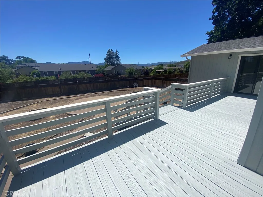 Back deck.