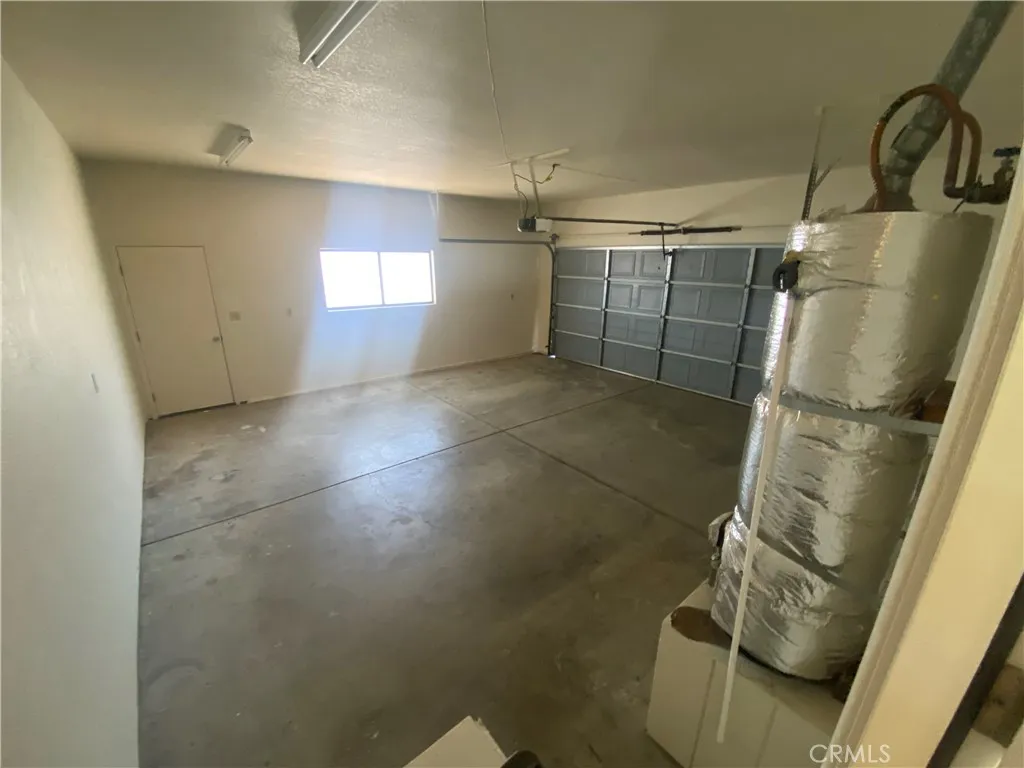 Large garage.