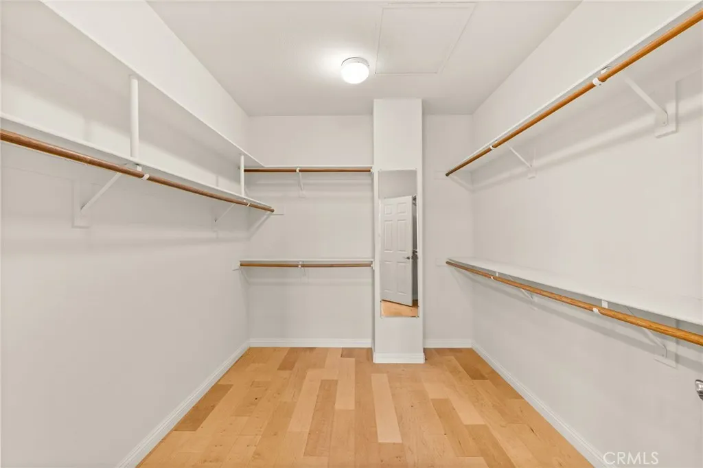 Large primary bedroom closet