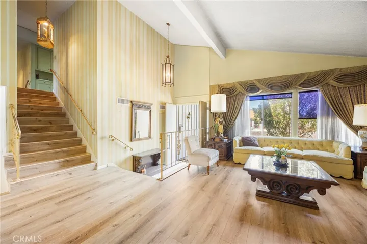 Front Door entry with steps up to 1st level