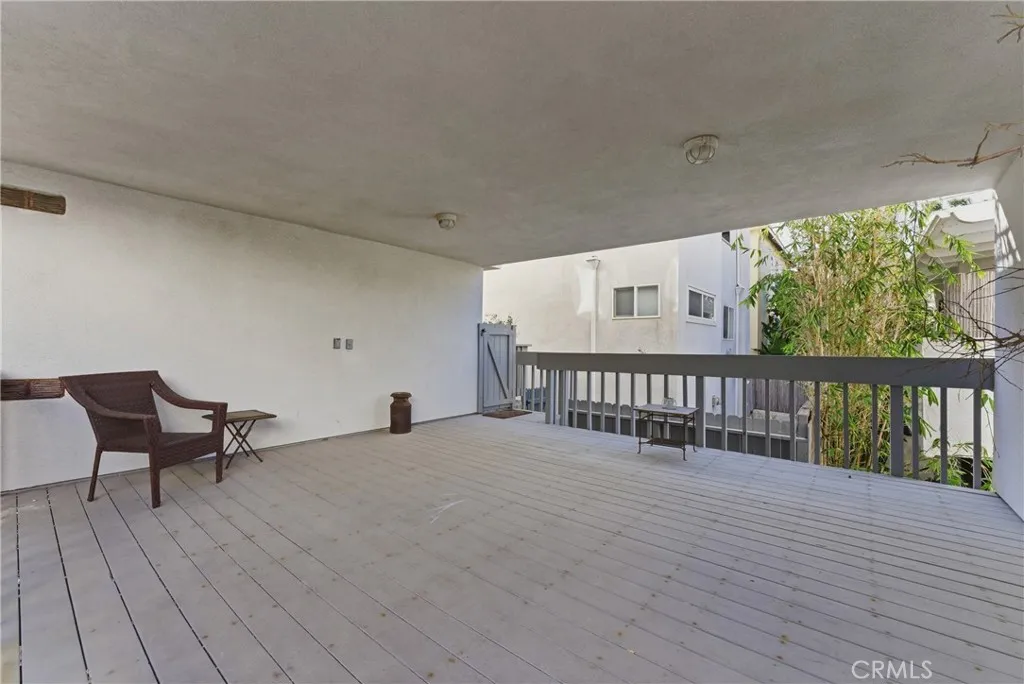 Private back patio