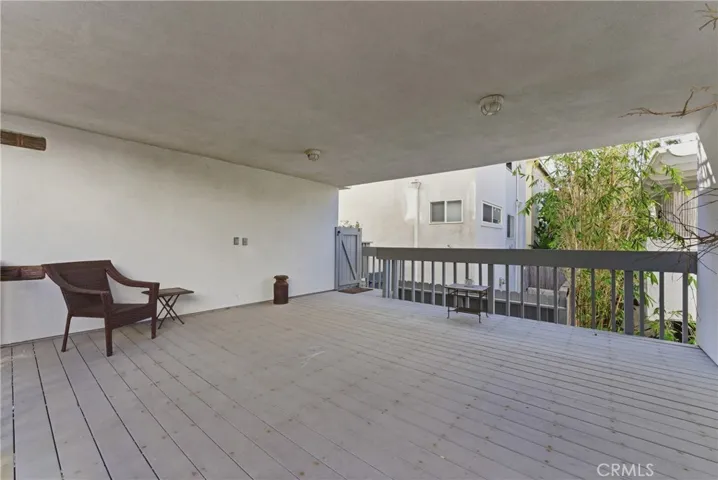 Private back patio