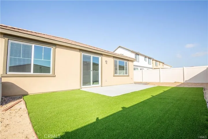 Back Yard with Sliding door