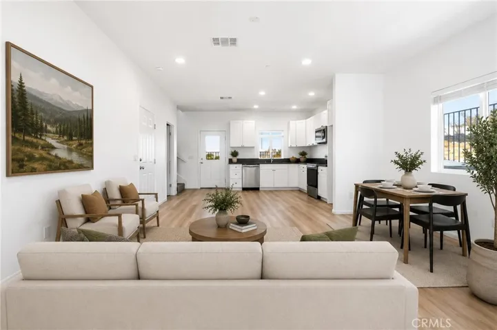 Living room - virtually staged
