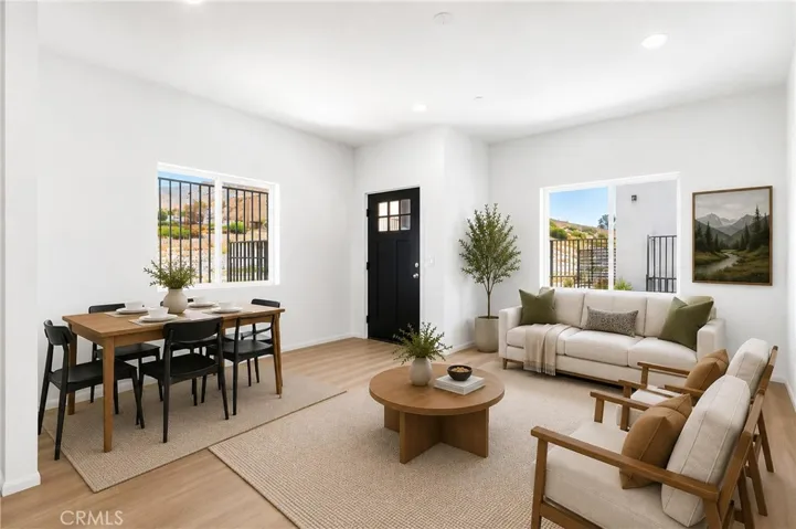 Living room & Dining room - virtually staged