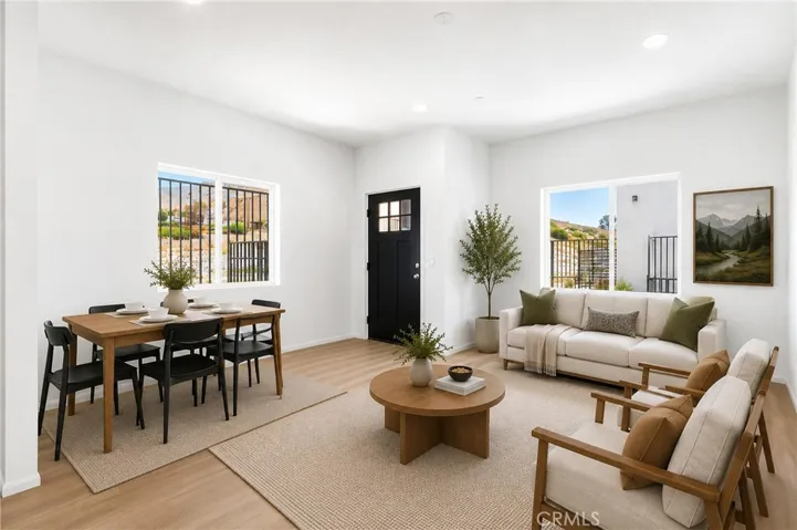 Living room & Dining room - virtually staged