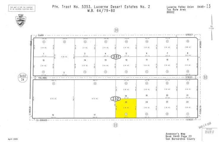 35530 El Dorado, Lucerne Valley, California 92356