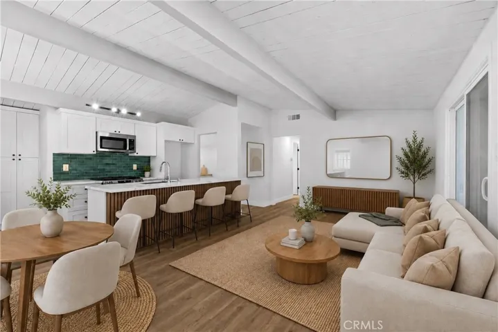 Kitchen open concept virtually staged