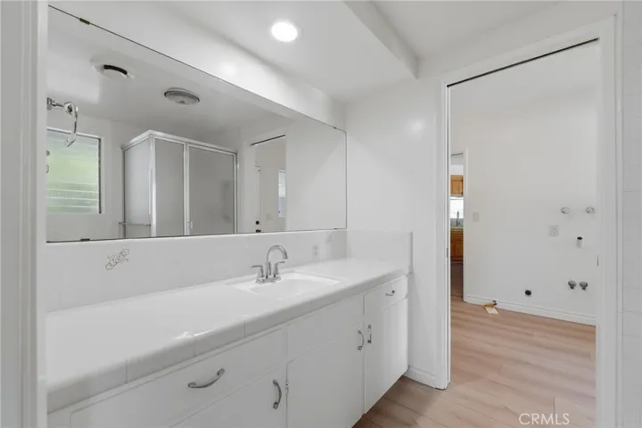 Master Bathroom with tile counter.