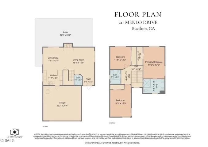 Floor Plan 211 Menlo Drive