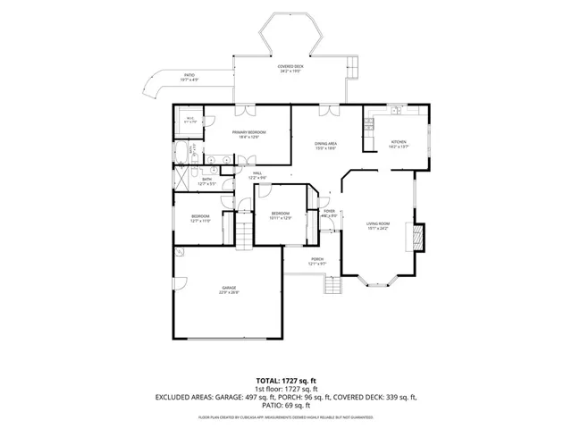 Approximate floor plan.