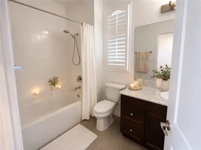 Guest bathroom, 3rd floor (virtually staged with AI)