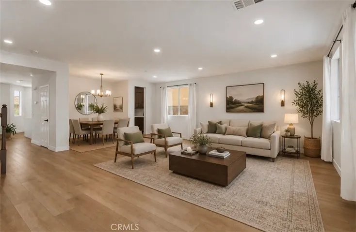 Digitally staged furniture