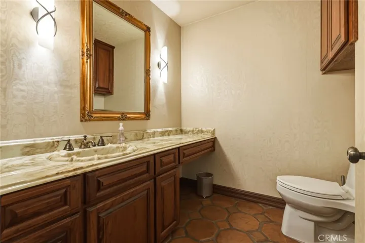 Half bath off of foyer