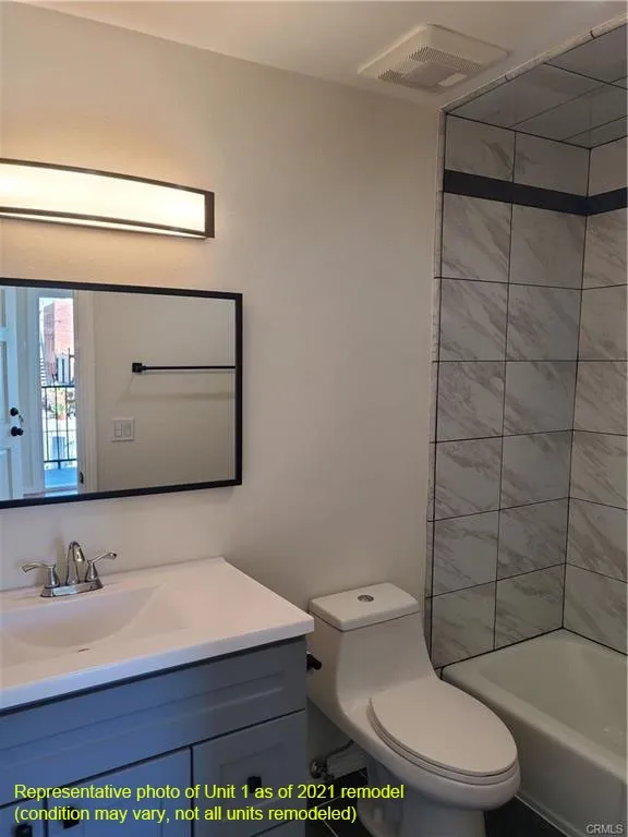 Representative photo of Unit 1 as of 2021 remodel (condition may vary, not all units remodeled)