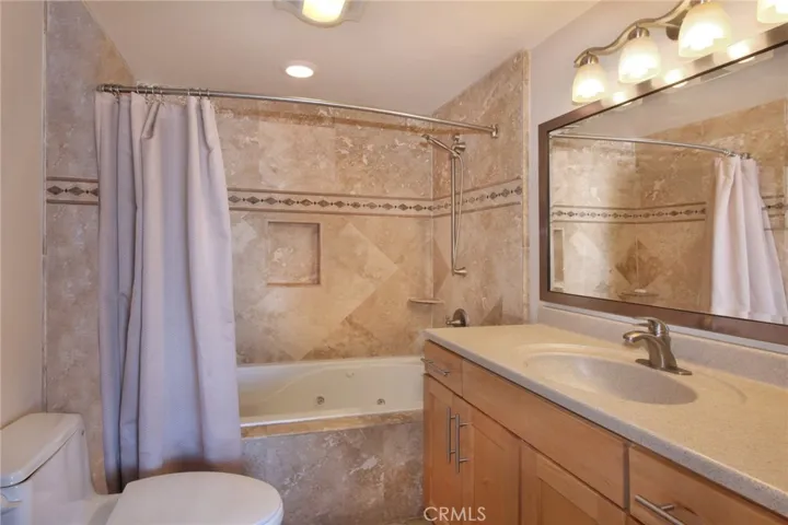 Primary bathroom with jetted tub.