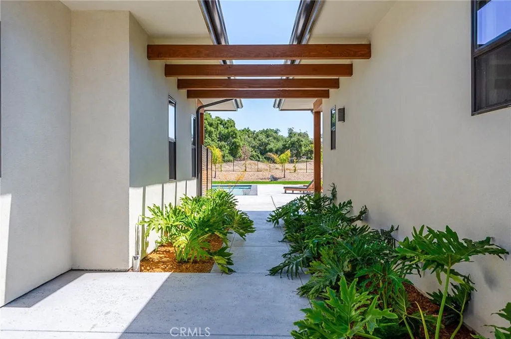 Breezeway to guest house