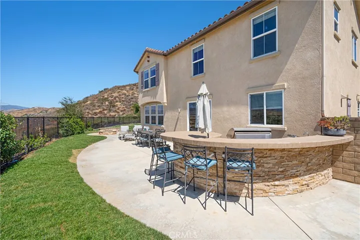 Entertainer's backyard