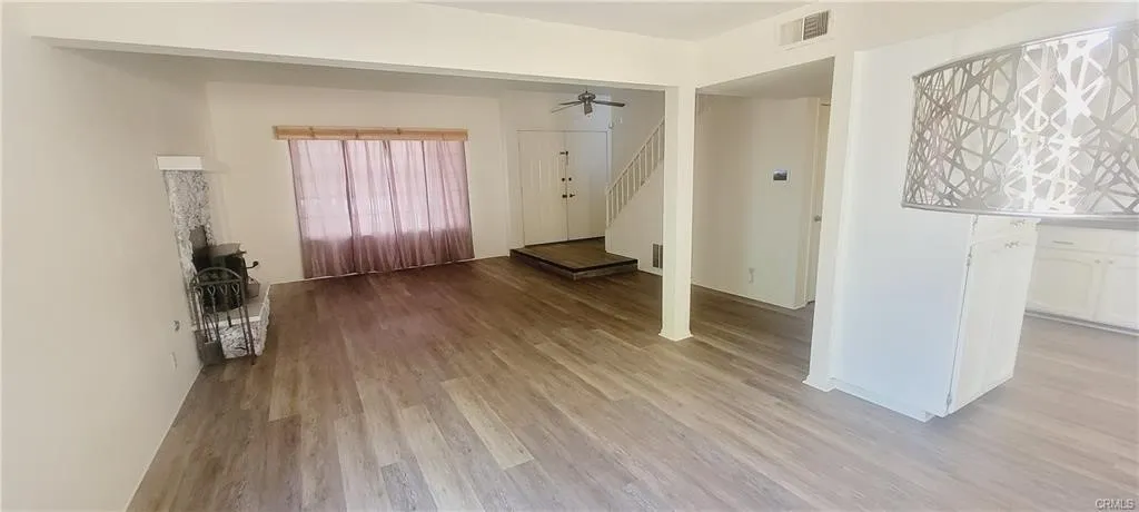 Step down to Living room