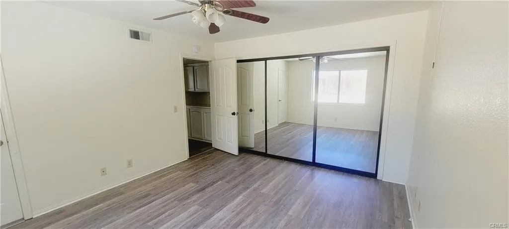 large downstair bedroom door to guest bathroom