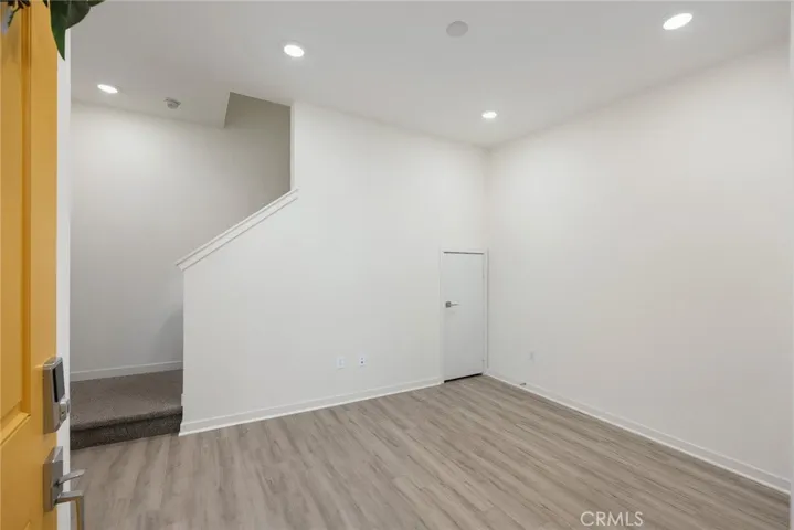 Downstairs flex space, home office, den