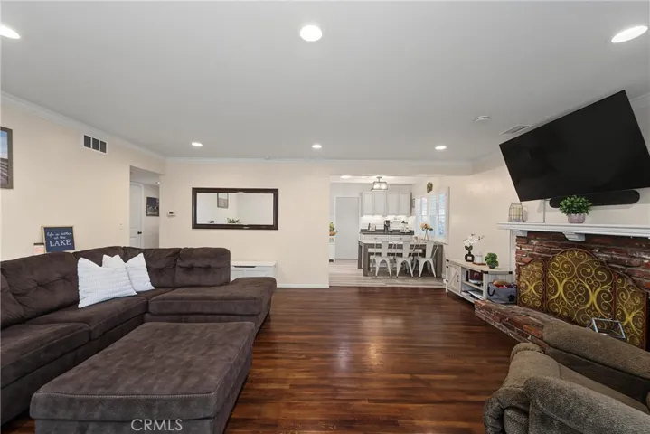 Living Room w/view to dinning area.