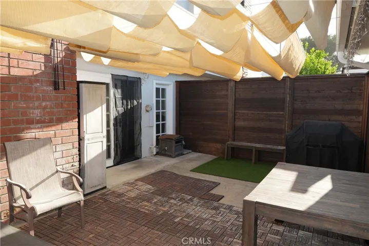 Nice big Private Patio that leads to 2 car garage
