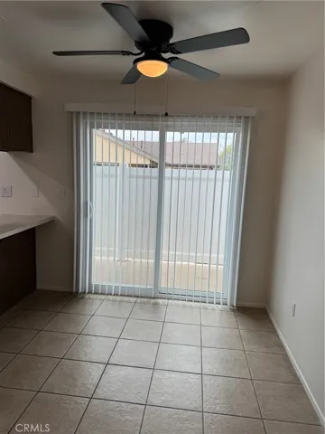 Table area and balcony entrance