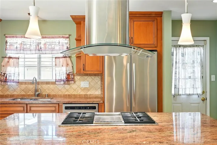 Main house kitchen island