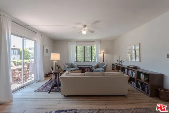 Living Room with Patio Access