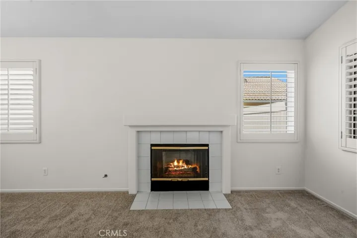 The cozy firplace.