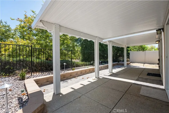 Pleanty of shade in the back patio provided by the dual patio covers.