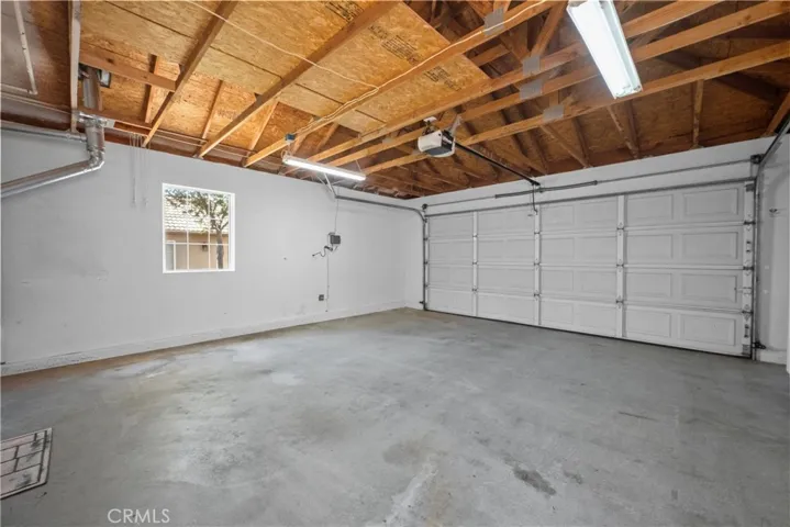 A view of the garage window.