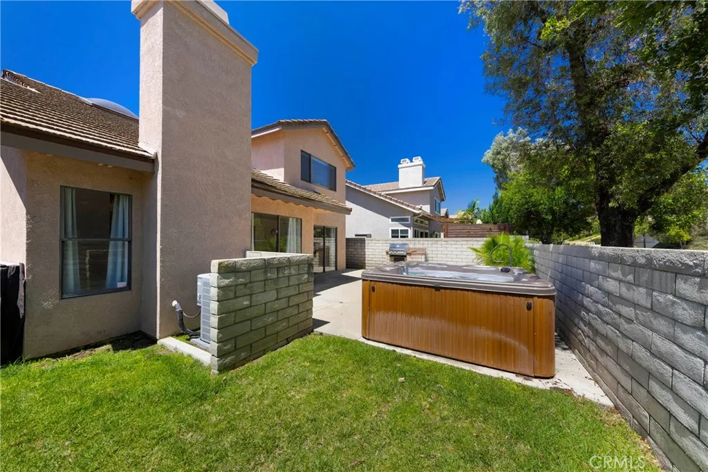 Backyard with real grass