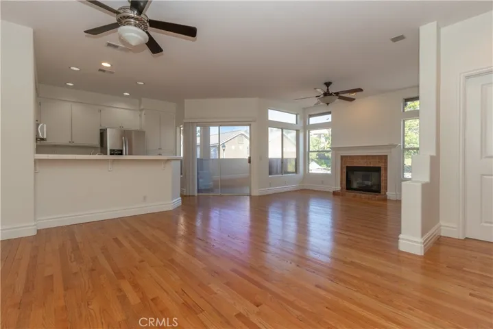 Spacious open living area.