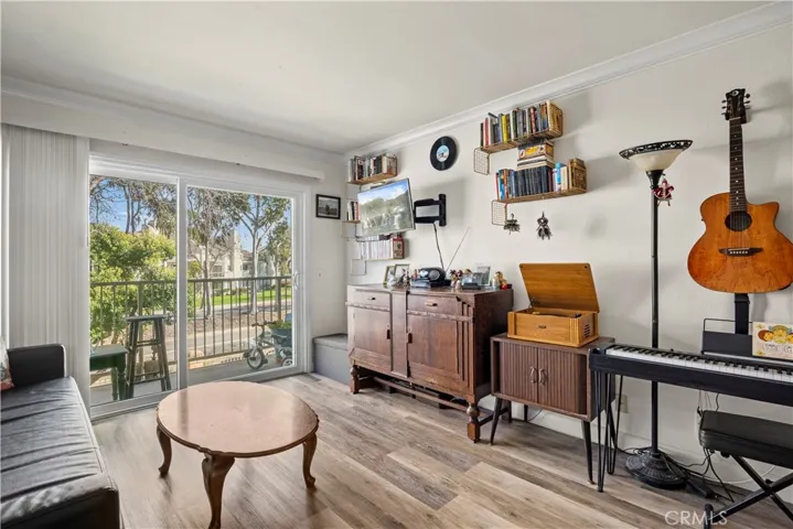 From family room looking to balcony