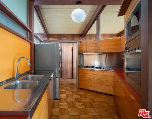 Kitchen towards entry