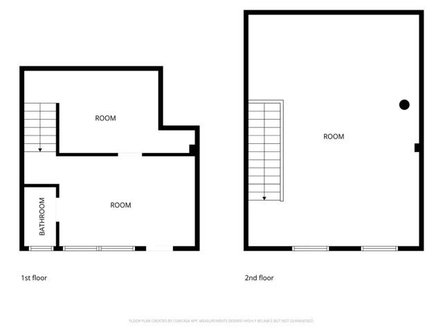 Estimated Floor Plan - Second Floor - Unfinished Space