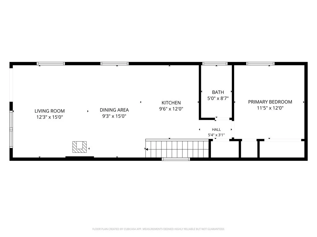 Upstairs floor plan