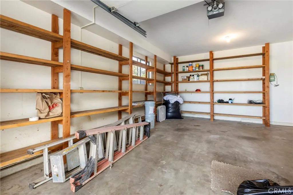 Shelving in garage