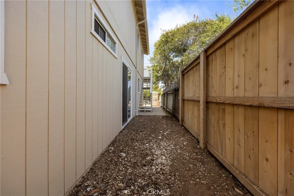 East side yard with new fence