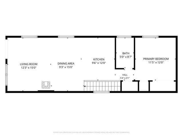 Upstairs floor plan