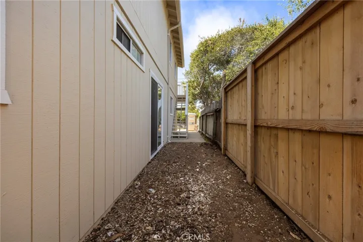 East side yard with new fence