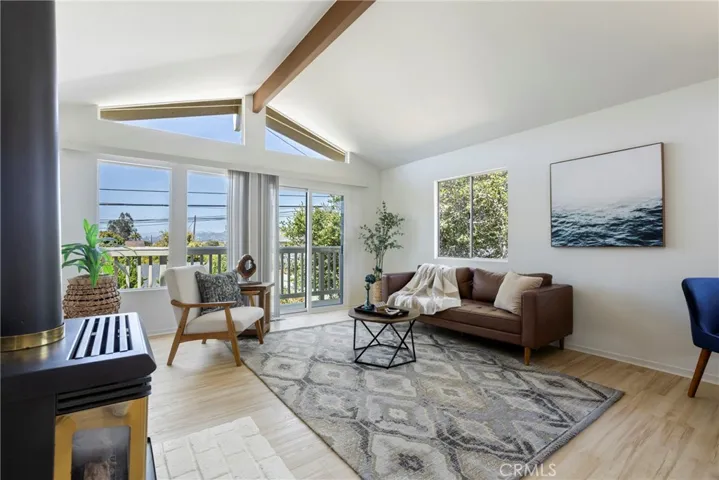 Living room from top of stairs