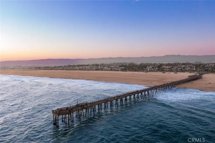 Stunning sunset view from the end of the pier, perfect for a relaxing evening stroll.