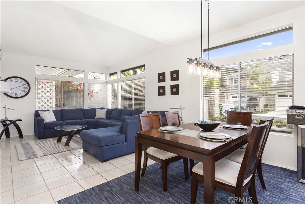 Open Floor plan living room with dining area