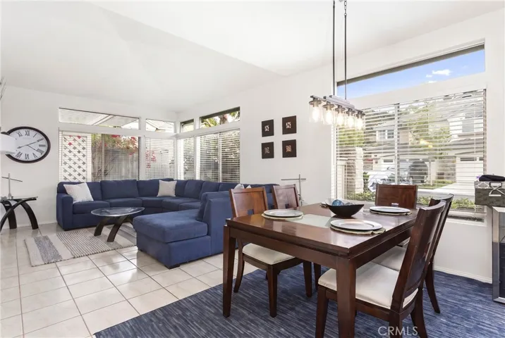 Open Floor plan living room with dining area