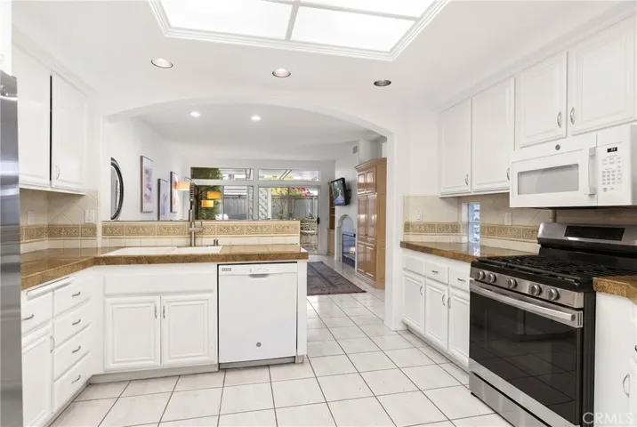Kitchen open to Family Room