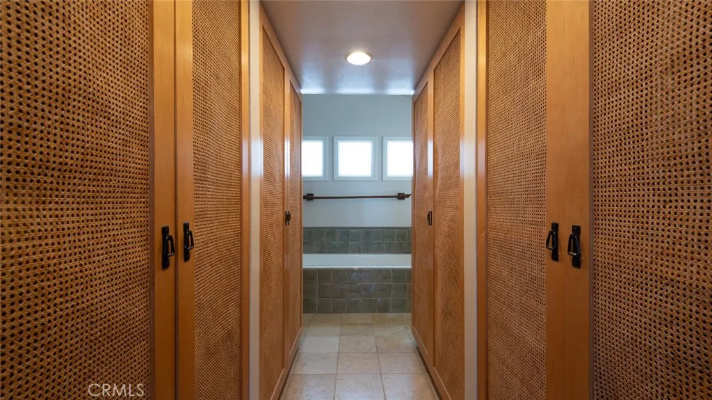 Master bedroom closets